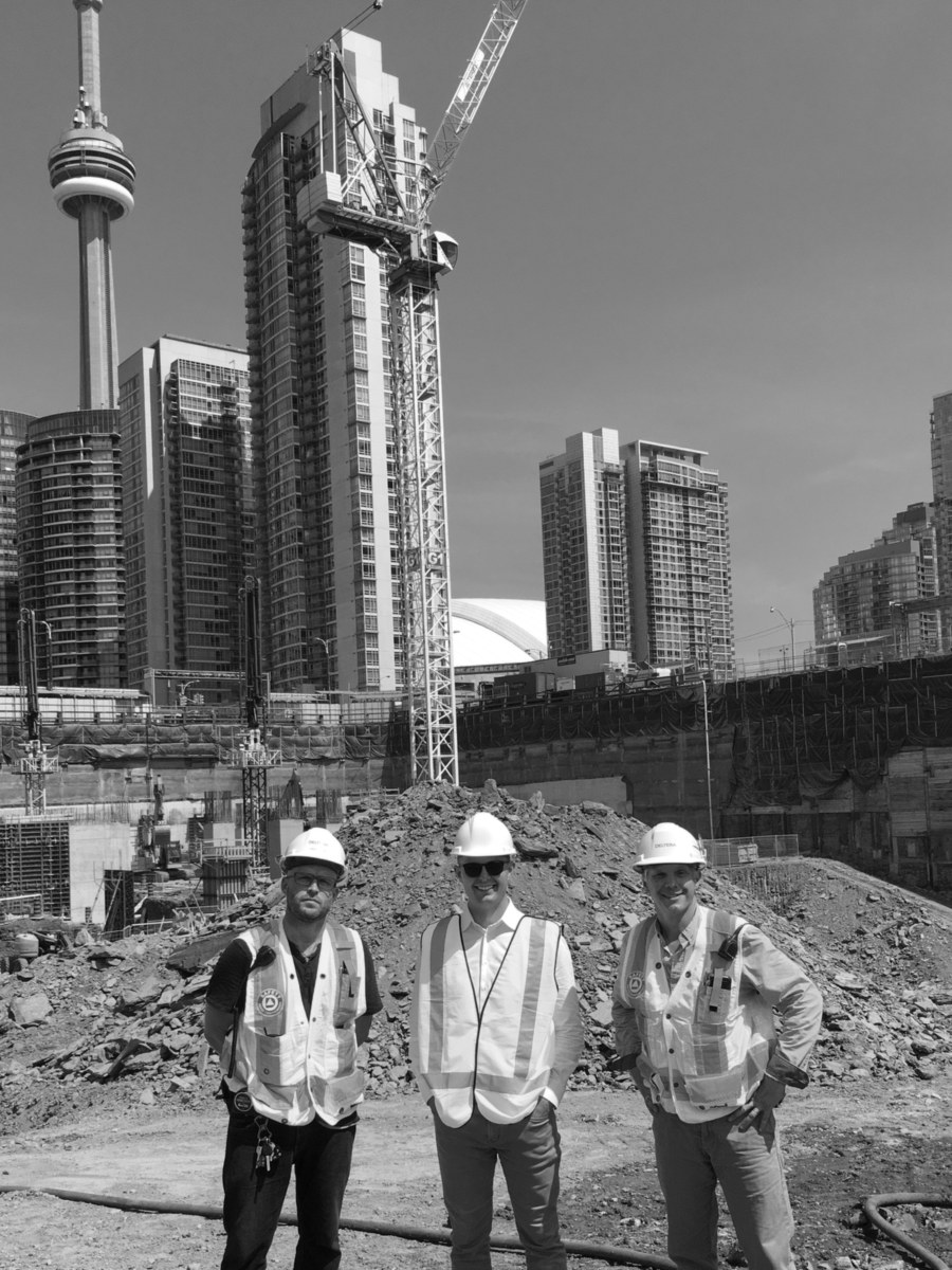 Stephen Job on site at The Well, Toronto